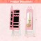 Costway Kids Vanity Set Princess Makeup Dressing Table and Chair Set with Jewelry Armoire White/Pink